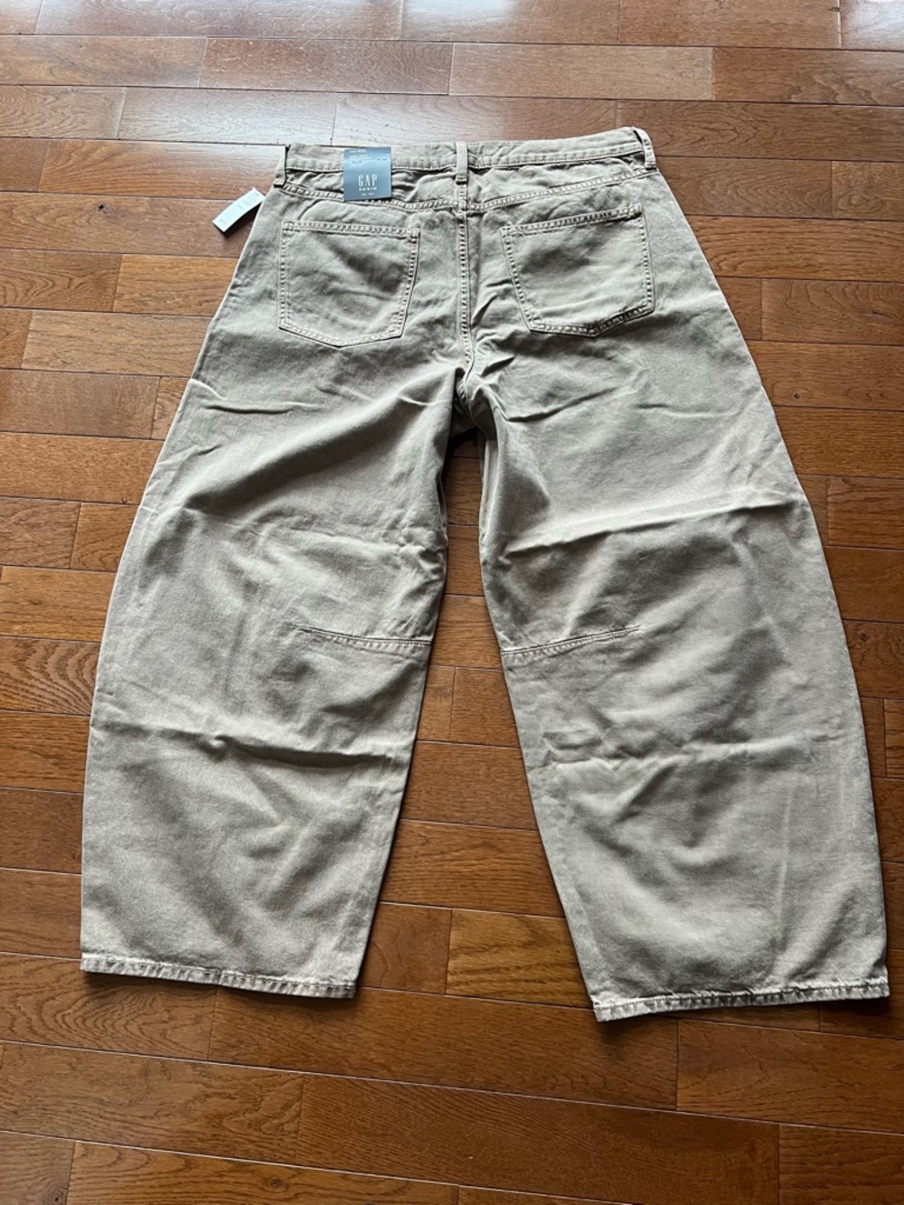 ❤️GAP HIGH RISE HORSESHOE BARREL JEAN-MUSHROOM-14/32 LONG-NWT❤️ - Picture 5 of 15